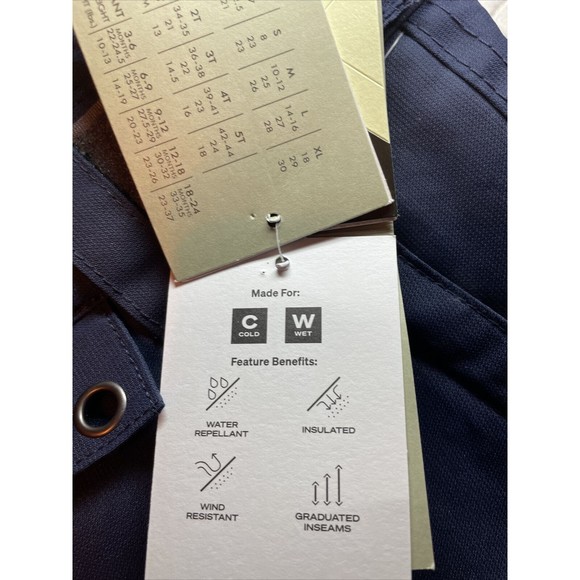 Arctix Kids Snow Pants with‎ Reinforced Knees and Seat, Blue Night, Large - Picture 4 of 16